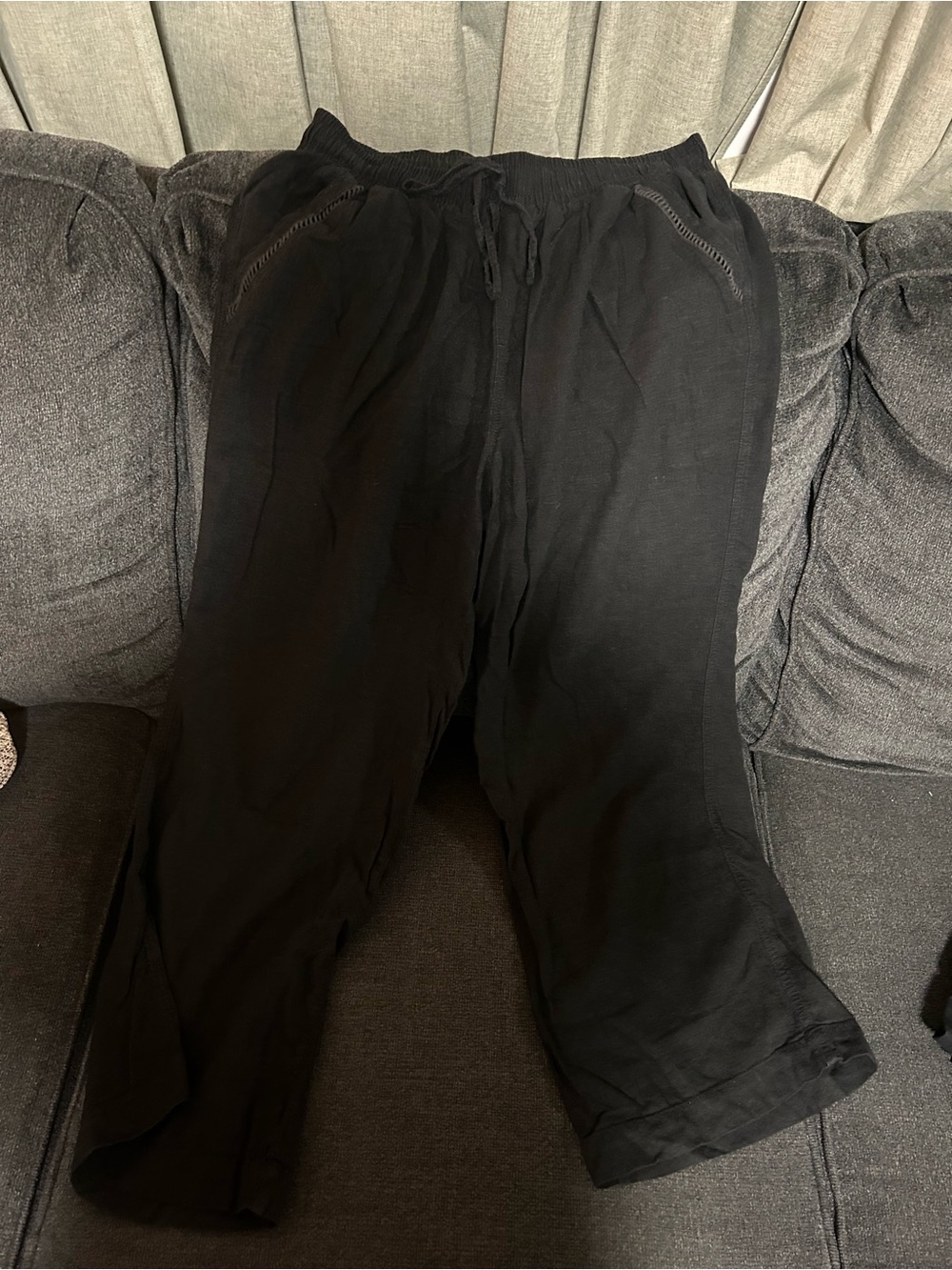 Briggs New York Men's Black Drawstring Joggers